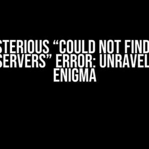 The Mysterious “Could not find server in sys.servers” Error: Unraveling the Enigma